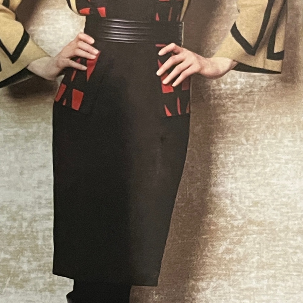 Carlisle suede dark, brown suede Classic Pencil Skirt